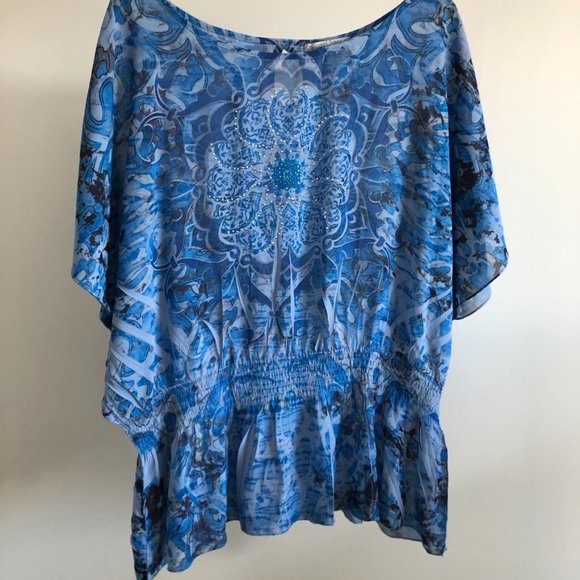 Patterned Beach Coverup - Picture 2 of 4